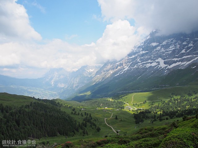 Overlooking Grindelwald on Kleine Scheidegg--Mannlichen