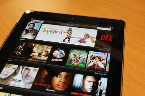 Amazon LoveFilm Instant on an iPad