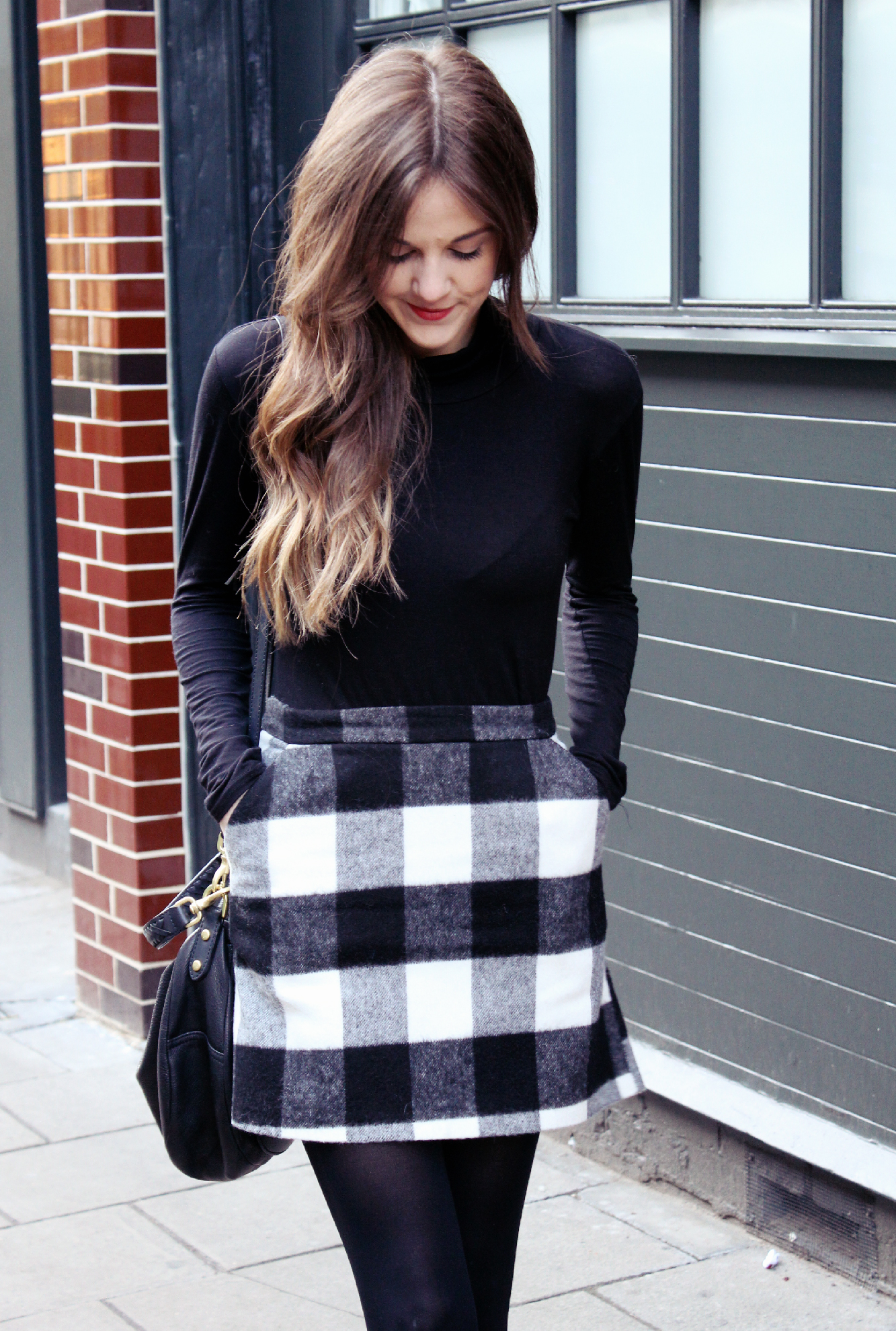 Plaid skirt missguided best sale