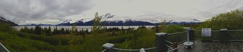 statepark trees usa snow mountains alaska clouds river landscape spring moody brush anchorage scape cloudscape turnagainarm spruces observationdeck chugachmountains birdpoint chugachstatepark springgrowth