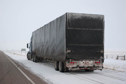 winter montana trucks semitruck