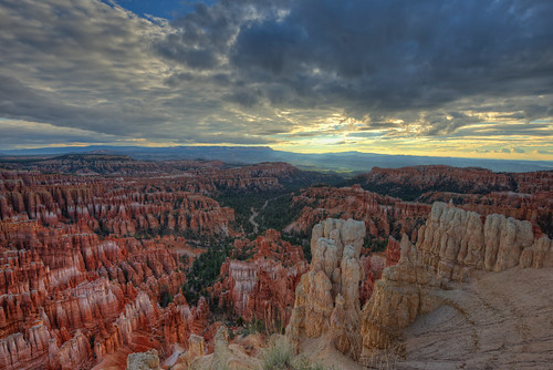 trees usa clouds forest sunrise utah nationalpark day cloudy canyon valley brycecanyon hdr d800e
