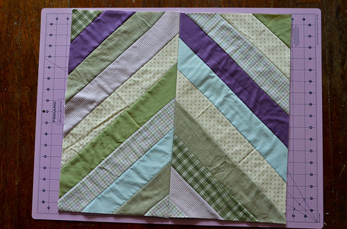 12. Sew two opposing panels together