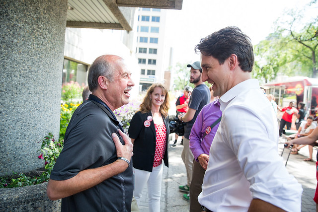 Justin Trudeau in Winnipeg. July 23, 2015.
