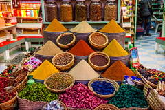 Spices in a Moroccan souk