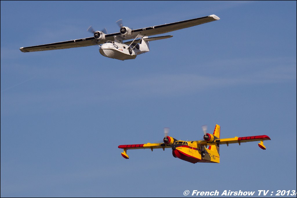 PBY 5A CATALINA CL-215, CL-415 ,50 ans bombardiers d'eau, Aix les Milles, Meeting Aerien 2013