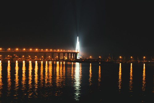 bridge sea fog night zeiss harbor october north korea planar mokpo 목포 목포대교