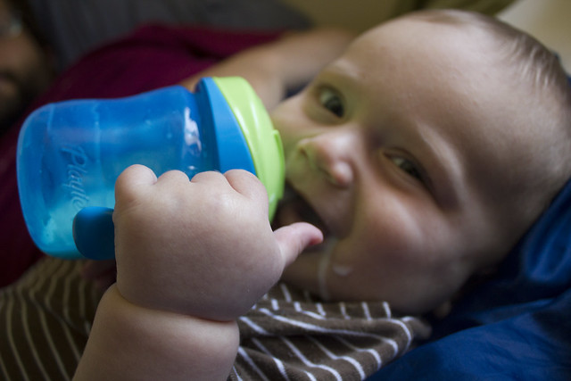 Thumbs up for sippy cup!