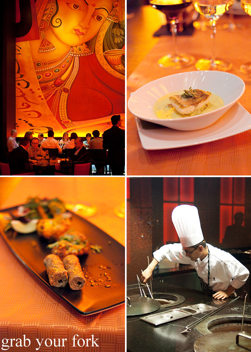 Grilled fish and lamb skewers at Rang Mahal, JW Marriott Marquis Dubai