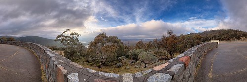 panorama tower water tank pano pipe cylinder surge pipeline snowymountains jindabyne