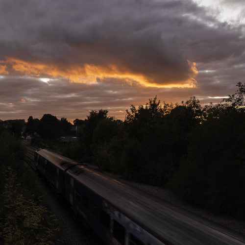 sunset train yorkshire east express driffield transpennine humberside