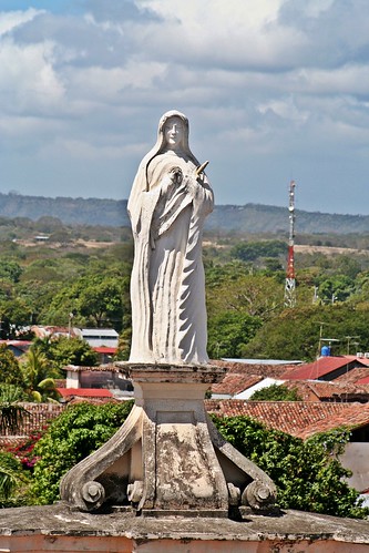 sculpture white statue religion granada nicaragua catholicism iglesiadelamerced centralamerica centroamerica