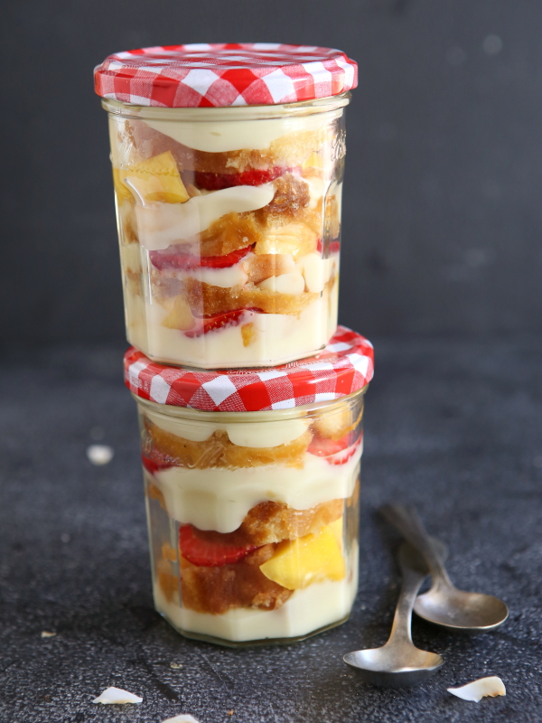 Tropical Rum Trifle with Coconut Cream from completelydelicious.com
