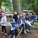 Waiting for the low ropes course