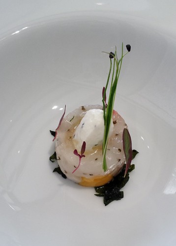 Tetsuya's: Marinated Scampi with Walnut Oil & Egg