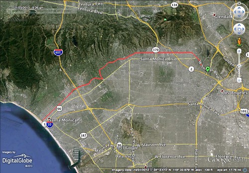 Great LA Walk 2013 GPS Route