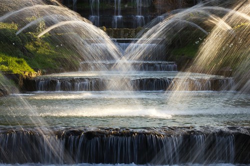 italy parco rome roma water stream long exposure little falls eur laghetto splashing torrente cascatelle spurts 50ino