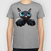 #Cute #Kitty #Cartoon with #Blue #Eyes #3D - #Kids #T-Shirts on #Society6