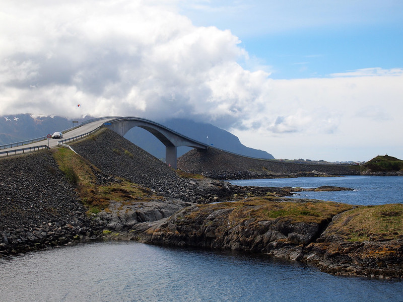 Storseisundet Bridge on the Atlantic Ocean Road in Norway