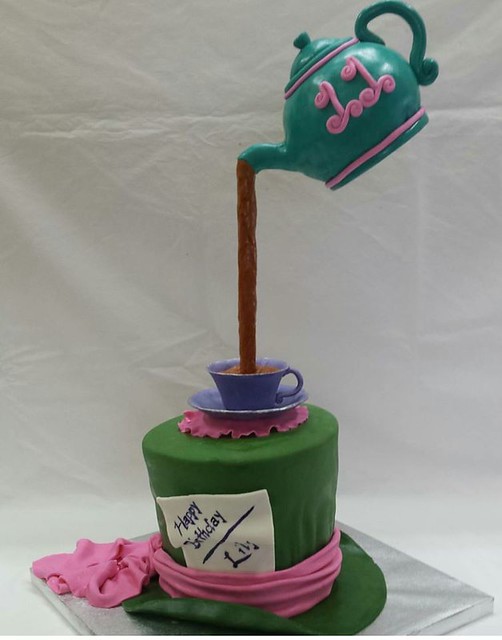 Mad Tea Party Cake by Angela Wojtaszczyk of The Mad Batter Bakery
