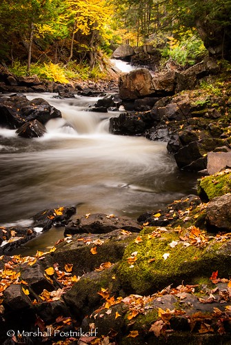 ontario canada fall water waterfall scenery northamerica kearney fallcolours on brooksfalls emsdale