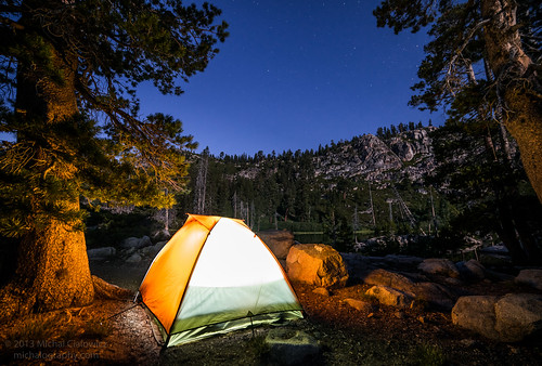 california ca longexposure camping trees camp sky lake nature night forest stars landscape outdoors woods nikon glow hiking tahoe tent hike eldorado nationalforest backpacking f28 d800 14mm samyang14mmf28 lakemargeret