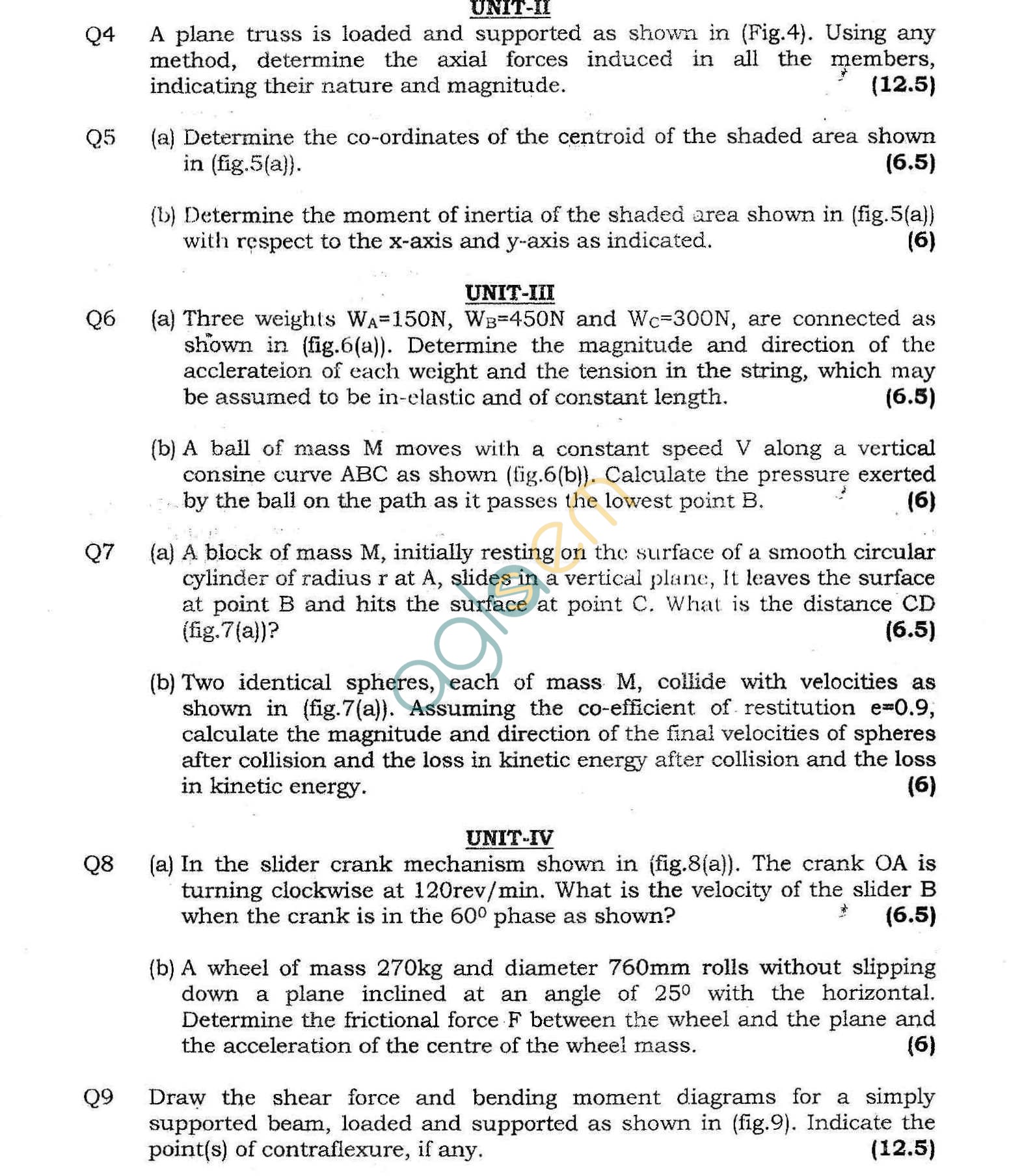 GGSIPU Question Papers Second Semester – End Term 2013 – ETME-110