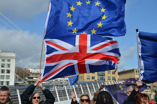 Flying flag for Europe Gateshead Quays Mar 17 (42)