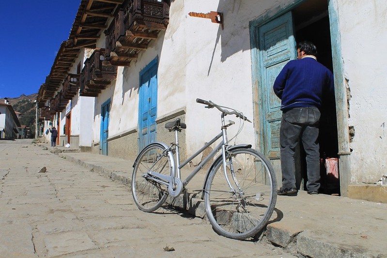 A pedal-less bike in Chacas