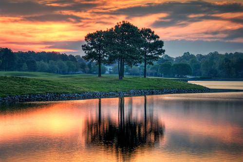 morning club sunrise golf early day hole cloudy 18th course dominion redux