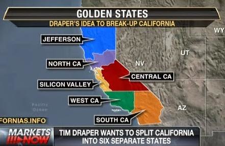 California To Split Into 6 States