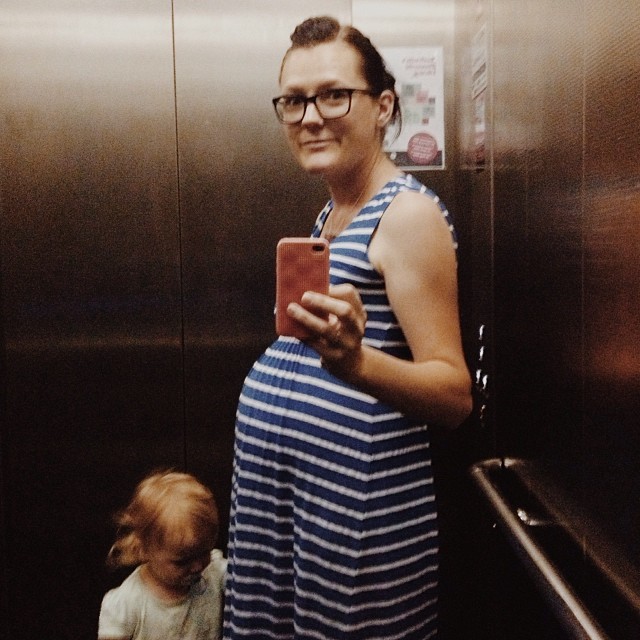 A quick snap of the 26 week bump in the library lift this morning. Dropping Cohen to school this week I was chatting to another Mum with a baby. I mentioned that Emerson was really excited about my being pregnant. She replied, 'Oh! Are you pregnant?'...