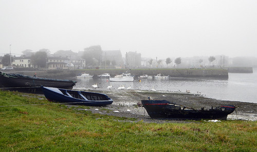 Foggy morning in Galway, Ireland
