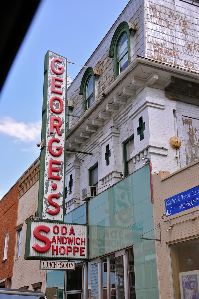 George's Soda Sandwich Shoppe Vintage Sign Harrisonburg VA