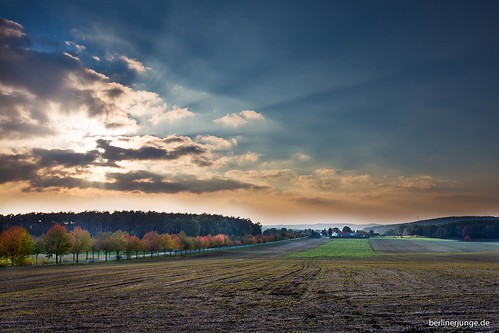 sunset sky fall nature germany landscape deutschland herbst landschaft brandenburg neugolm