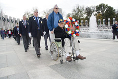 Veterans Day 2013 in Washington DC World War II Memorial _26