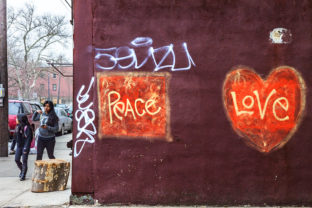 PEACE-and-LOVE-on-wall--Jersey-City