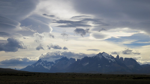 chile sunset sky patagonia mountains southamerica clouds landscape view towers torresdelpainenationalpark
