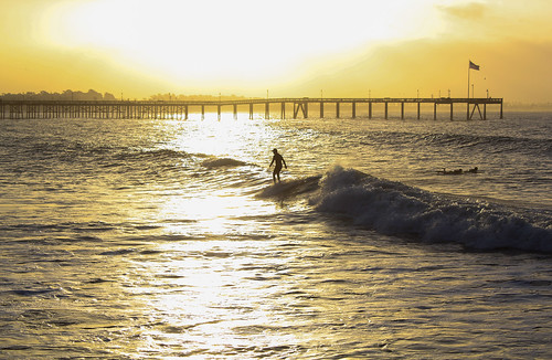 ocean california beach sunrise pier surf pacific surfing ventura seabirds venturapier