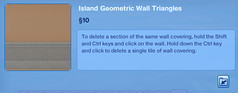 Island Geometrioc Wall Triangles