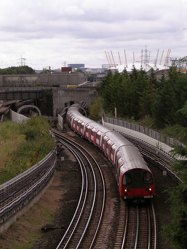 Jubilee Line Train near West Ham