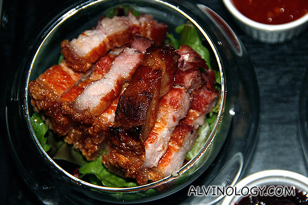 Joys of Life (smoked roast pork belly served with hot sauce) - S$12
