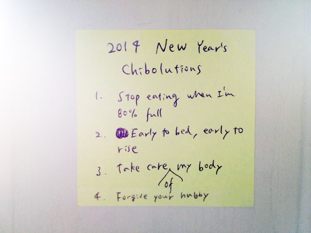 2014 New Year's resolutions 2