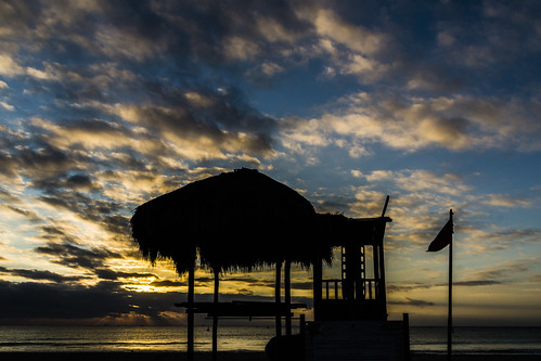 ocean tower beach sunrise mexico waterfront