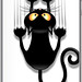 Fun #Black #Cat #Cartoon #Scratching #Wall #iPhone 5/5s #Cases - on #TheKase