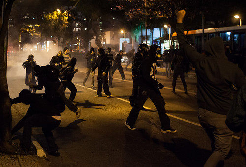 Impresionantes imágenes de protesta en Brasil