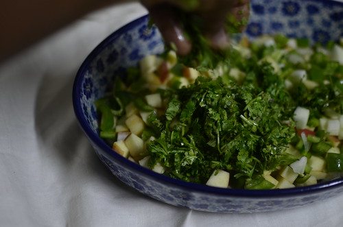 Cilantro in salad