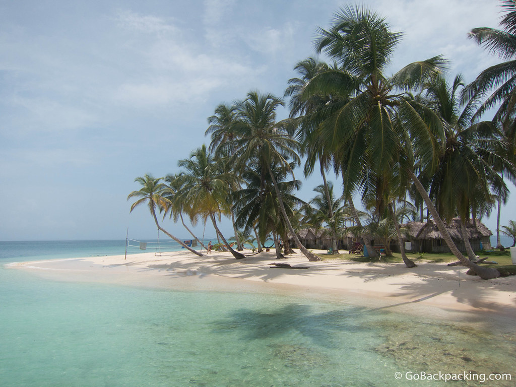 The beach on Kuanidup, one of the many islands making up San Blas 