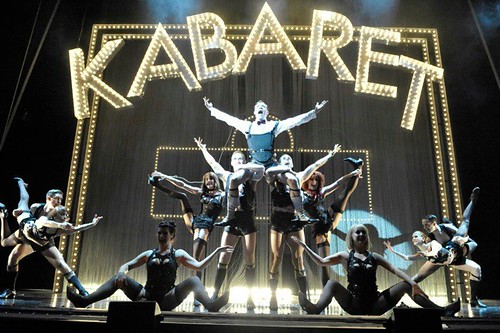 Will Young as Emcee and company in the West End production of Cabaret. Photo © Keith Pattison