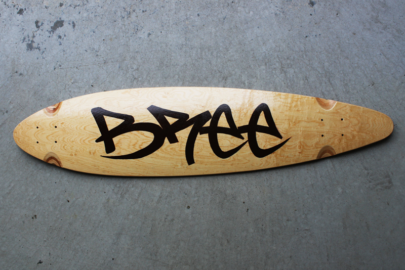 Custom hand painted longboard by Ace of Dymondz ($40 example)